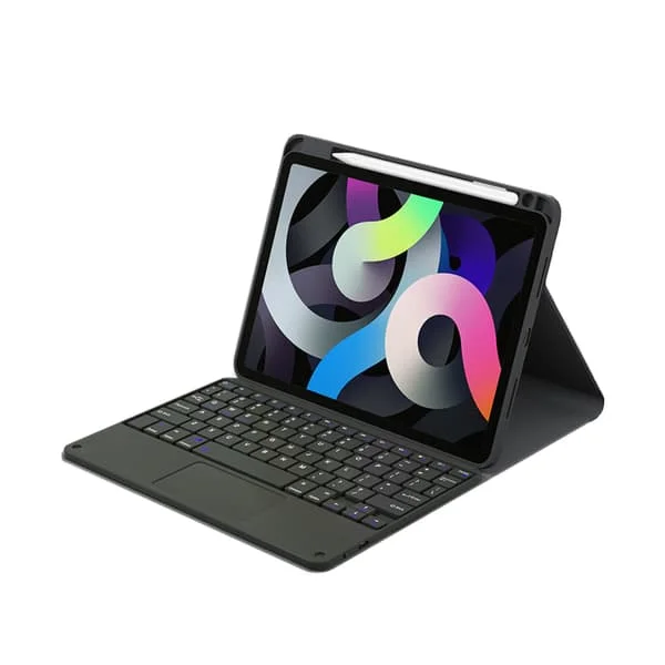 Slank beskyttelsesetui med touchpad-tastatur til iPad Black iPad Pro 12.9 inches