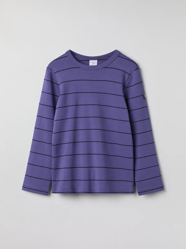 Polarn O. Pyret - Striped long-sleeve top - blue - Size: 86 - Children's clothing 1-1.5 Years