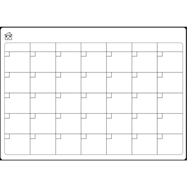 Kjøleskap magnetisk tørrslett kalender og kjøleskap chore diagram: Blank ukeplanlegger - Kjøleskap planlegger whiteboard vegg chore diagram