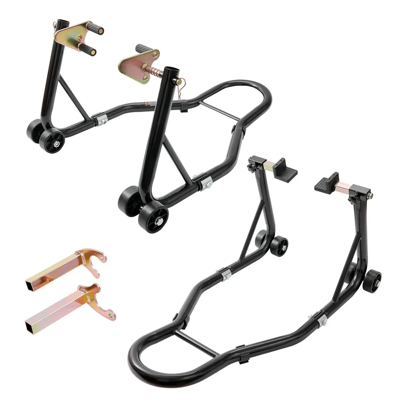 AliExpress - SucceBuy Motorcycle Stand Lift 850lbs Voor Achter Combo Stand Lift Stand Voor- en Achterwiel Vork Stand Zware Achterwiel Stand