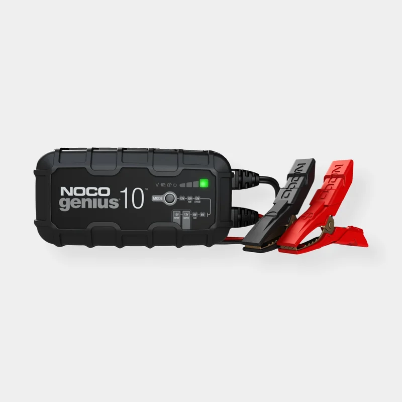 Battery Charger NOCO Genius 10, 120 - 230 V, 6 - 12 V, 10 A / hour, with cable + battery clamps