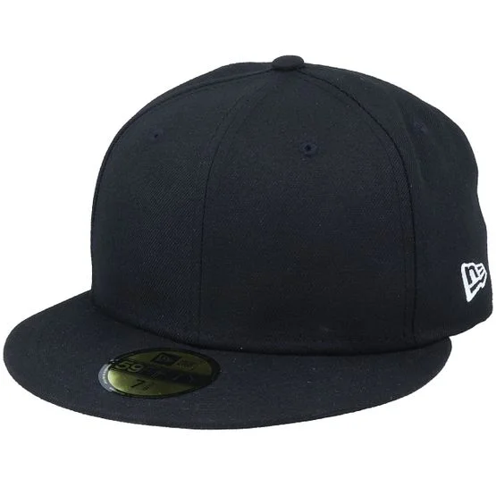 New Era - Schwarz fitted Cap - Essential 59Fifty Black Fitted @ Hatstore