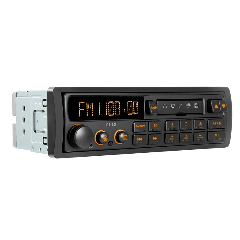 AliExpress - Retro MP3-Autoradio-Player 1 DIN Stereo EQ FM AM RDS DAB-Empfänger QC3.0 Bluetooth USB AUX-Eingang für VW Porsche Mercedes Benz BMW