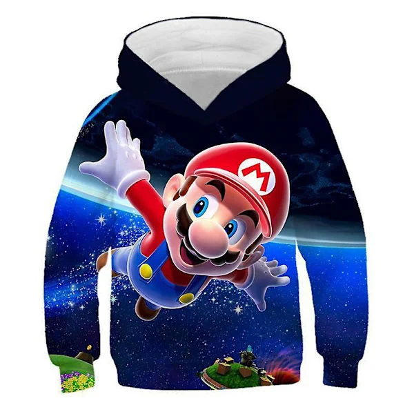 Super Mario & Sonic Barnhuvtröjor Nyhetstryck Huvtröja Sweatshirts Pullover Toppar För Pojkar Och Flickor Fest- Och Födelsedagspresenter