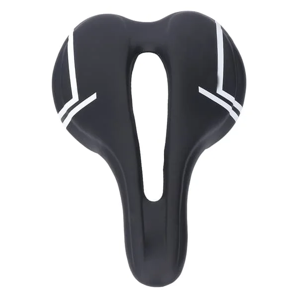 ZTTO Mountain Bike Saddle Cushion Microfiber PU Leather Hollow Breathable for Road Cycling Black White