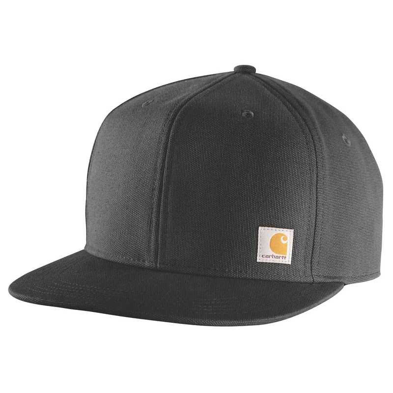 Carhartt Firm Duck Flat Brim Cap Caps Svart, Klær