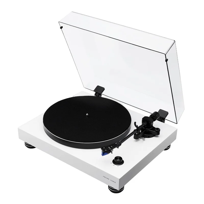 Argon Audio TT-4 MK2 Pladespiller med indbygget RIAA-forstærker og Ortofon 2M Blue pickup i Hvid