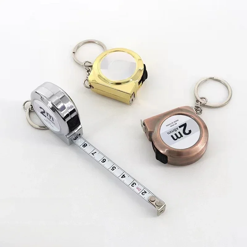 AliExpress - Draagbaar mini-meetlint Klein huishoudelijk meetlint intrekbaar 2m Zachtstalen sleutelhanger meetlint Mini-meetinstrumenten