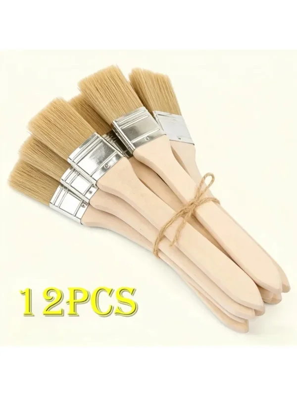 AliExpress - Ensemble de pinceaux professionnels avec manche en bois, pour peinture murale, meubles, maison, teinture, vernis, gesso, outil de 