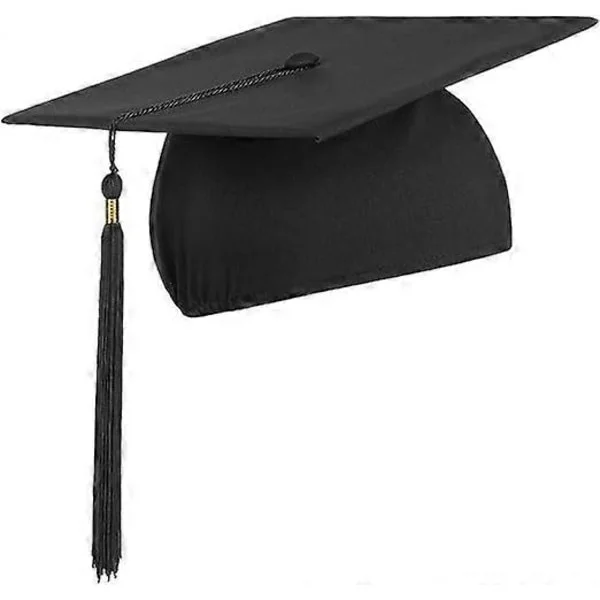 Studenthatt - Studentmössa för examen från universitet eller gymnasium - Svart studentmössa, One size 54 cm - 61 cm