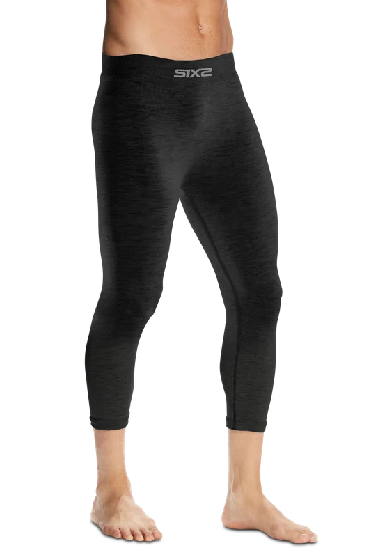 Underlagsbukser SIXS Merino Ull Ull svart S/M