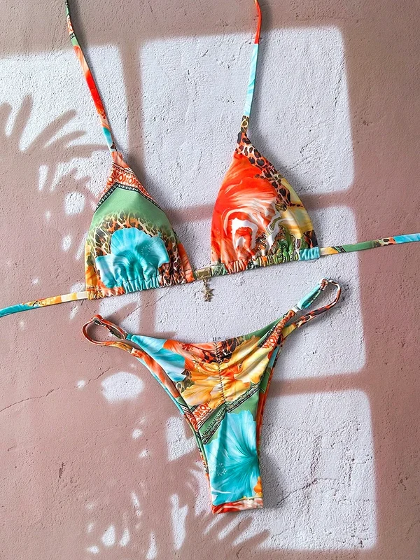 AliExpress - Micro Bikini Damen Badeanzug Zweiteiliger Badeanzug Damen Bademode 2026 Sexy Leopard Push-Up Tanga Bikini-Sets Strandkleidung Sommer