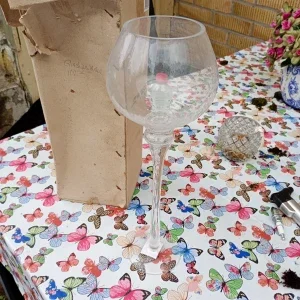 2 st långa ljuslyktor,glas