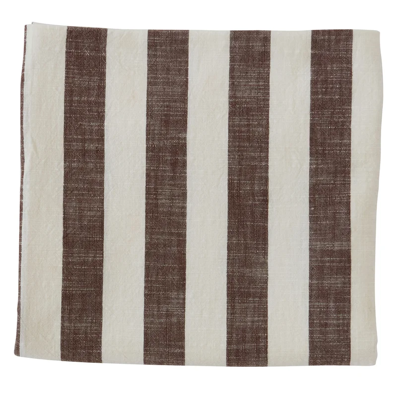 Oyoy living design Stripete duk 260 x 140 cm, choko