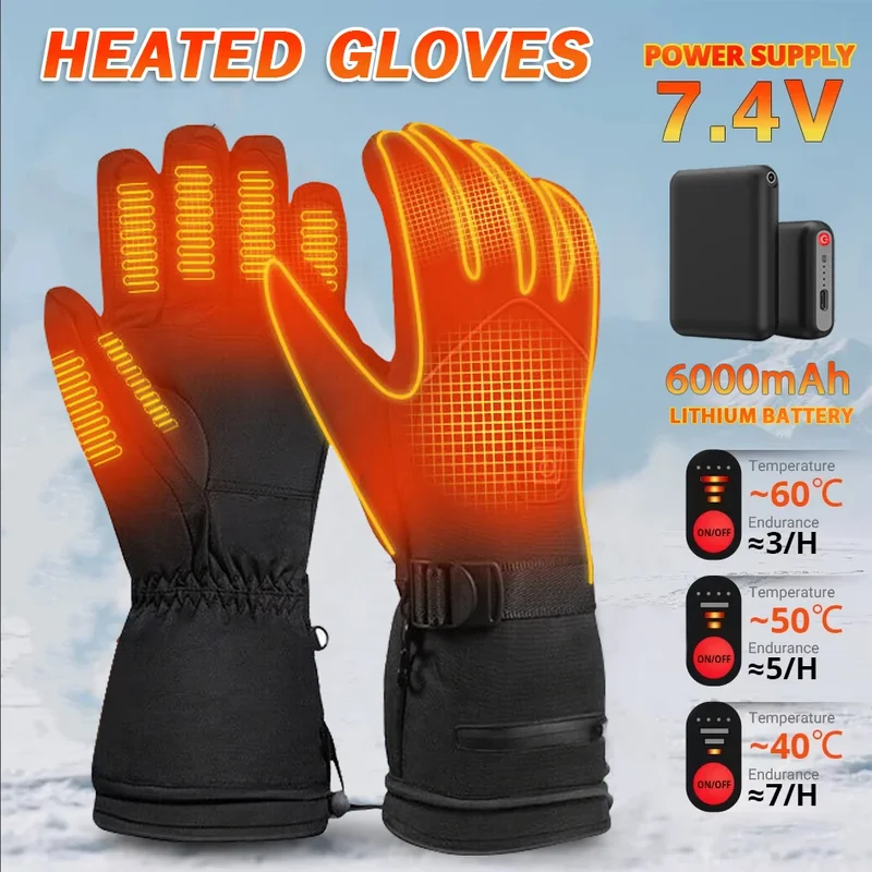 AliExpress - Nouveaux gants chauffants électriques gants de ski chauffants électriques rechargeables en plein air garder au chaud Sking gant chauffant