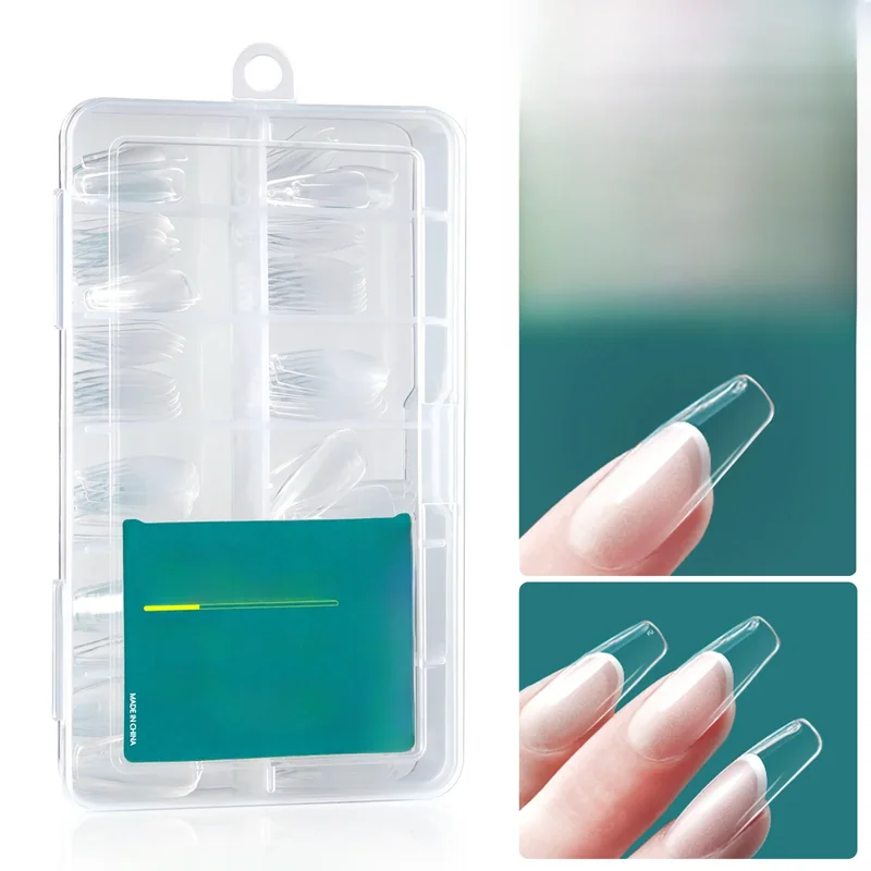 AliExpress - Nailpop 120 Stück/Box Gel X Nagelspitzen, mittelkurze Form, Mandel/Quadrat/weiche Gel-Nagelspitzen, künstliche Nägel, Soak Off, einfache 
