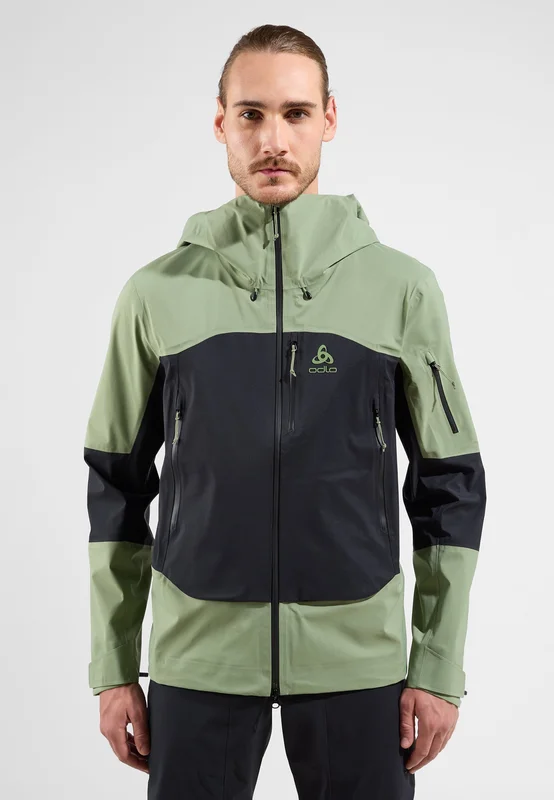 Odlo X-Alp 3L Skijacke für Herren, S, grün