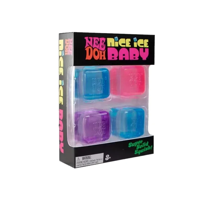 AliExpress - Lot de 4 cubes sensoriels Needoh Nice Ice Baby Fidget Cube, jouets sensoriels super solides, non toxiques, jouets à presser pour le TDAH 