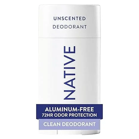 Naturlig deodorant innehåller naturliga extrakt, 72 timmars luktkontroll, manliga och kvinnliga deodoranter, aluminiumfri, doftfri 76,5 gram