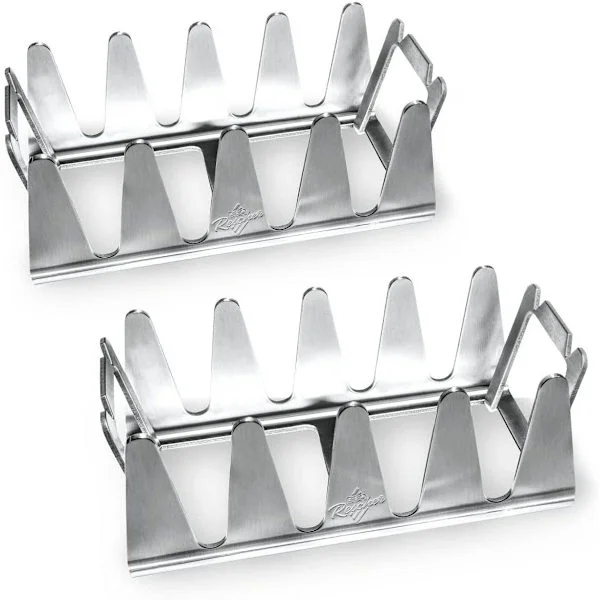 2 STK Multi-BBQ Grillrist i rustfritt stål, solid og lett å rengjøre, frittstående grill med bølgepappeske, Multi-rustfritt stål kokerist compa