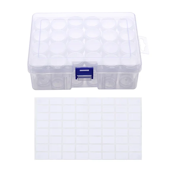 Diamond Painting Drill Bottles Beads Storage Containers 24 pcs