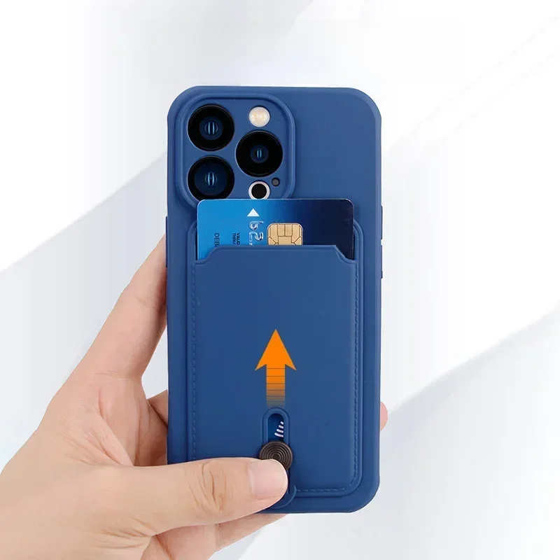 AliExpress - Met kaarthouder telefoon case voor iphone 16 13 14 12 11 15 pro max soft cover case voor iphone x xs xr max funda Camera bescherming