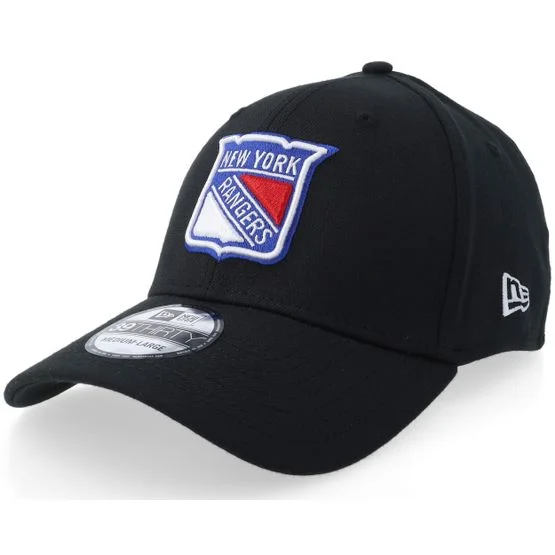 New Era - NHL Zwart flexfit Cap - Hatstore Exclusive x New York Rangers 39THIRTY Black Stretch Fit @ Hatstore