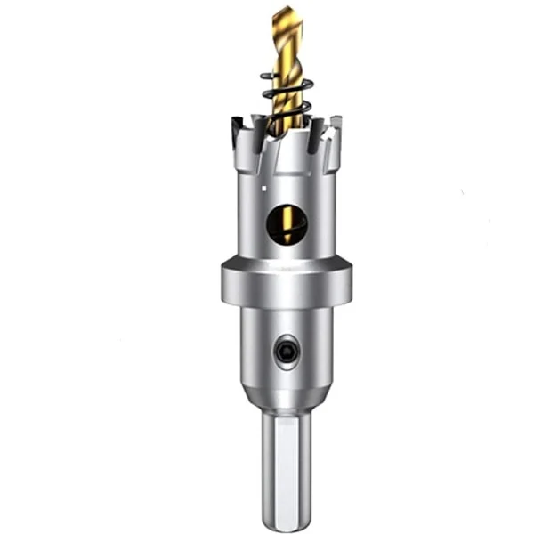22 mm wolframkarbid hullsag, TCT hullsagbor med 1 titanbelagt senterbor for rustfritt stål, metallplater...