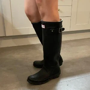Svarta Hunter stövlar i gummi