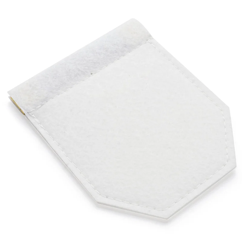 Biały uchwyt filcowy na poszetkę dla mężczyzn - Akcesoria do poszetek
