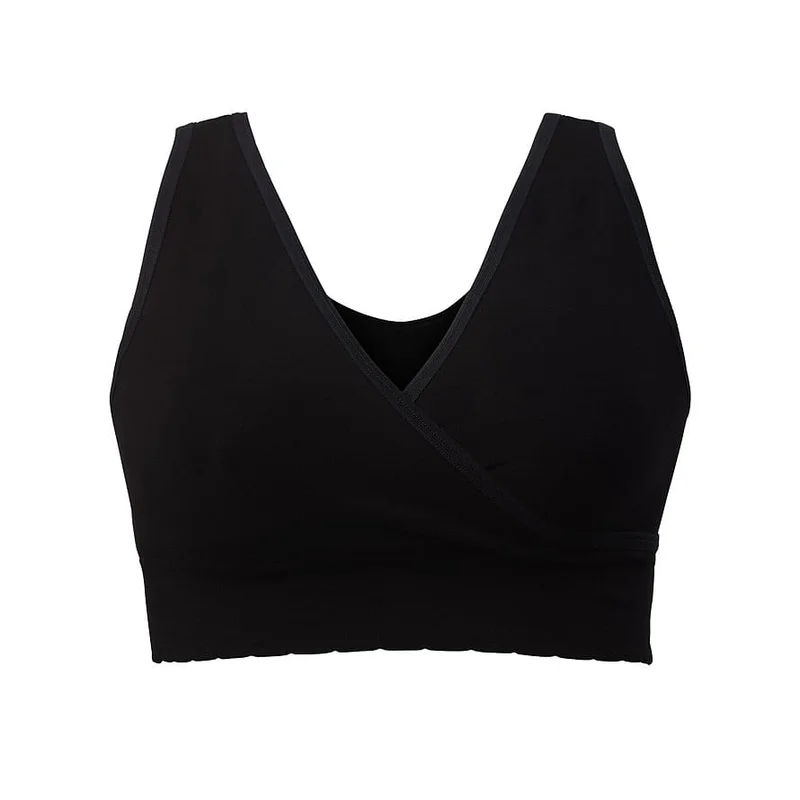 momkind Crossover Bra Sort M/L, Børn & Forældre, Ammetøj, Amme-bh'er