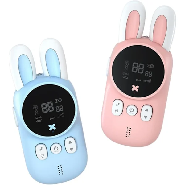 1 sett kanin Walkie-talkie Mini leketøy Barn Playset Utendørs Baby Kanin leketøy Radio Walkie Talkie Camping Walkie Talkie Trådløs Utendørs Intercom 