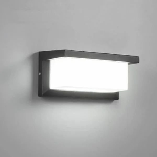 Modern Outdoor Wall Lamp, 18W LED Waterproof IP65 Aluminum, Anthracite Lighting, Decorative Light, For Yard Garden