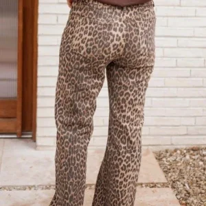 Leopardmönstrade jeans från Polyrose