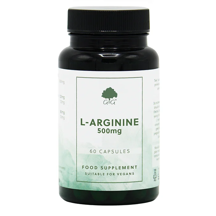 G&G Vitamins L-Arginine 500mg 60 kapslar