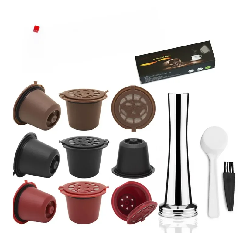 AliExpress - Capsule de café réutilisable pour Machine Nespresso, avec filtre en acier inoxydable, recharge de icafilas, dosette à expresso, 