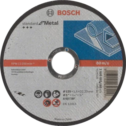 Bosch Standard for Metal Kapskiva 125x1,6mm 1-pack, Maskintillbehör & förbrukning