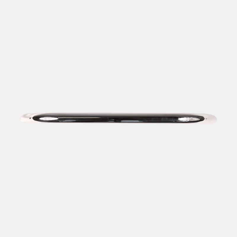 Håndtag båd / håndliste NOCK Goodgrip, rund profil med skrå ende, til indvendig bolt, syrefast rustfrit stål, 490 x Ø25 mm