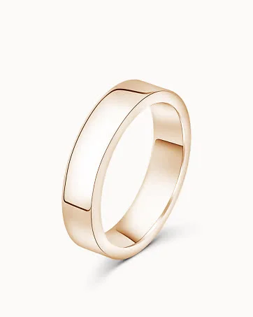 Smooth Ring for Him Alexander 18K Rose Gold 5mm - Engagement Rings & Wedding Rings from Vanbruun
