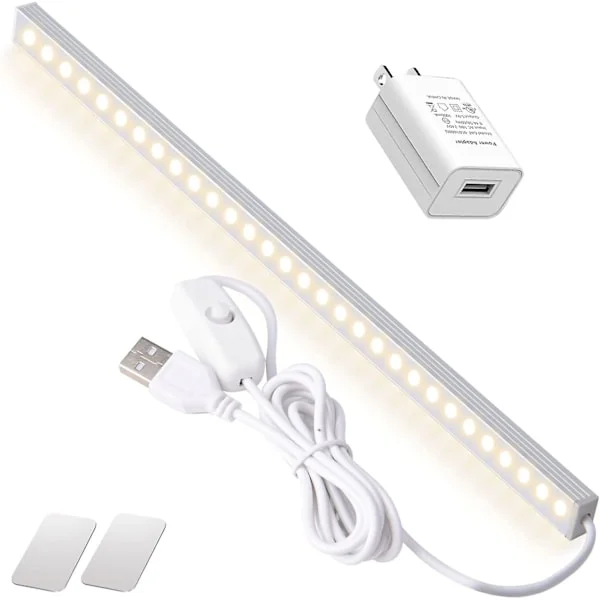 Led-belysning under skåp - Usb-driven - Garderobsbelysning