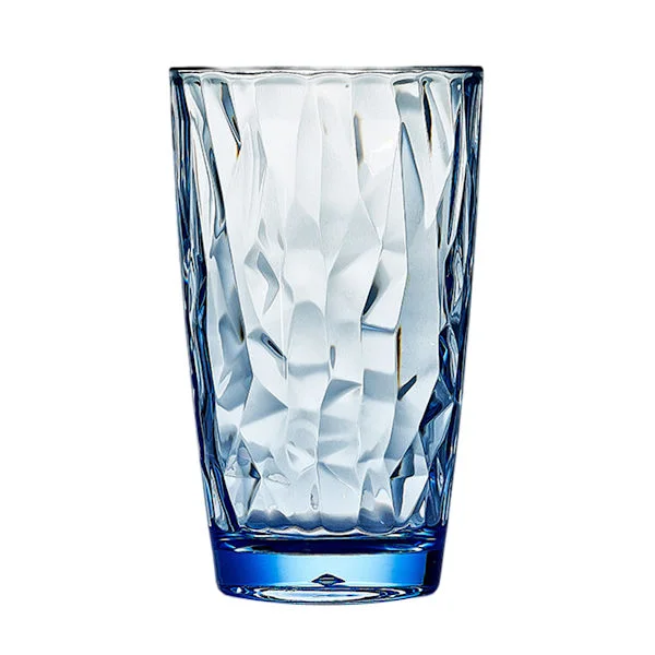 Reusable Acrylic Drinking Glasses, 590 ml, Jewel-Toned Water Glasses | BPA-Free Tumblers, Dishwasher Safe (Top Rack) Style 1