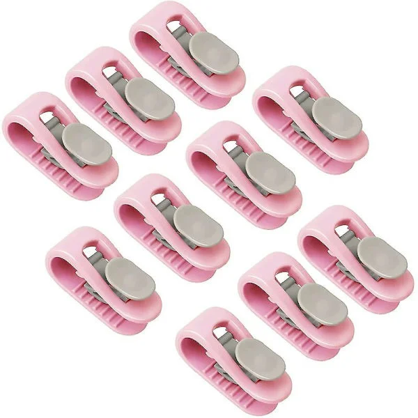 High Elastic Duvet Clips, Needle-Free Duvet Clips, Needle-Free Duvet Holder - Keep Duvets in Place, 10 pcs (Pink)
