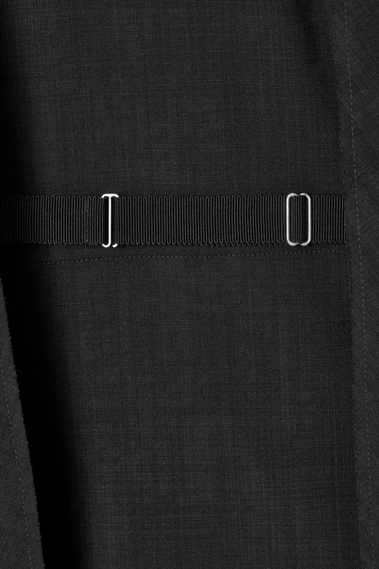 COS Women's Top Destrutturato In Lana Con Schiena Scoperta in Nero
