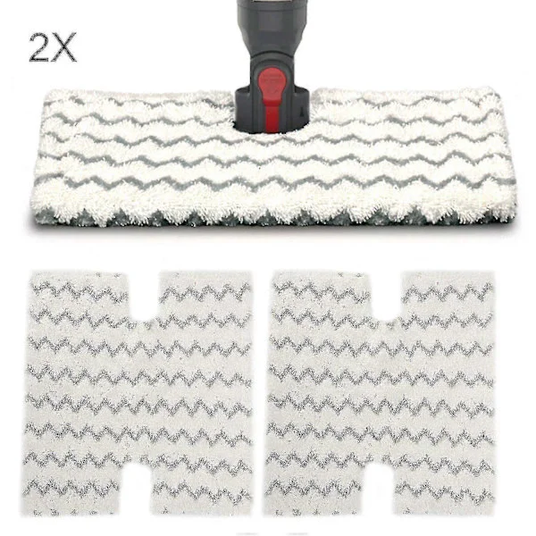 2-pack ersättningsmattor för Shark Steam Mop S6001 S6003 Flip-up Steam Mop Mattor