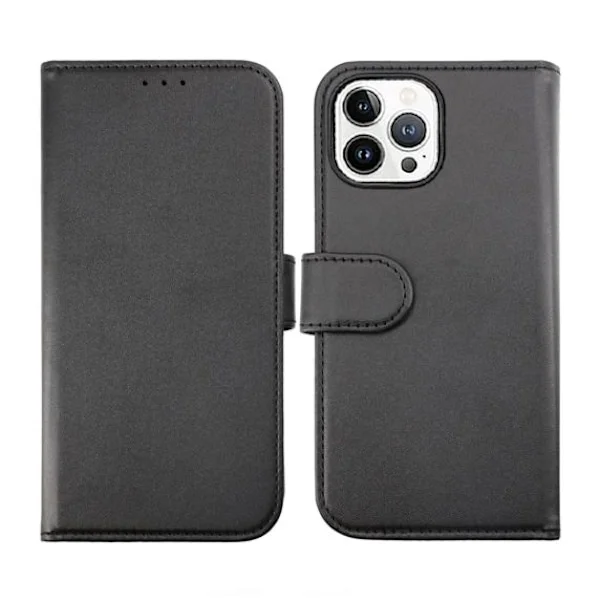 【BQ】iPhone 14 Pro Max Plånboksfodral Magnet Rvelon Färg Svart