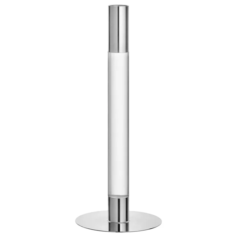 Orrefors Lumiere lysestake 26,5 cm, sølv/metall' - 'Glass, sølv