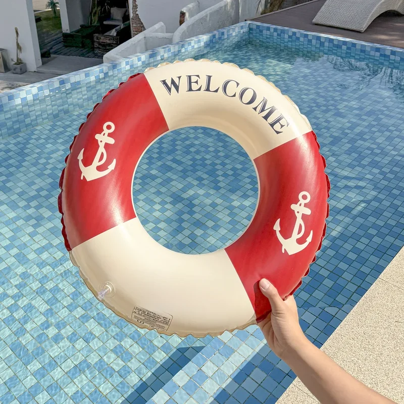 AliExpress - Anneau de natation pour femmes, ancre de bateau rétro, bouée de sauvetage flottante pour piscine, main courante pour adultes, loisirs, 