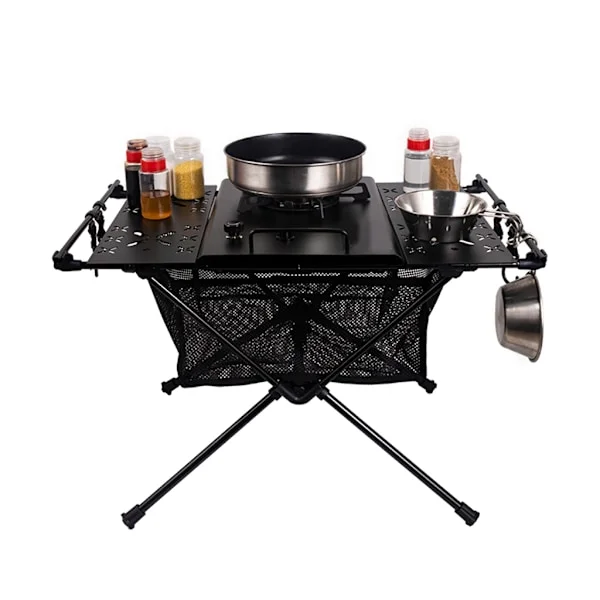 Utomhus hopfällbara bord, bärbara, kompakta, ultralätta picknickbord, campingbord
