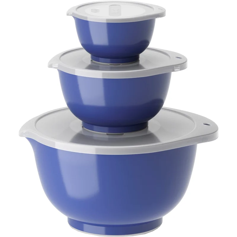 Rosti NEW Margrethe sæt med skåle 0,25 + 0,75 + 3 liter, electric blue | KitchenOne