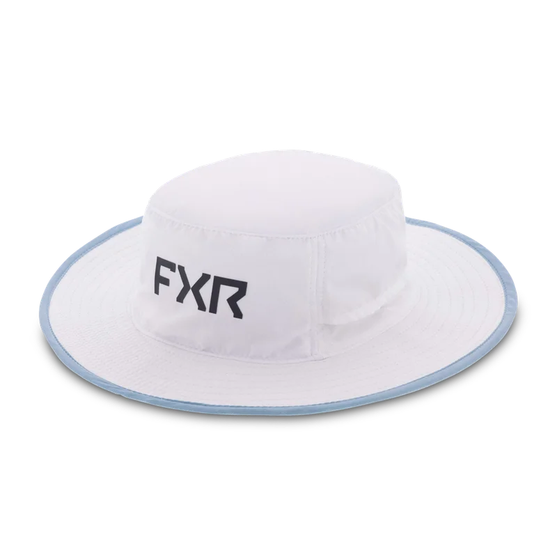FXR Attack Boonie Youth Hat White/Bermuda Onesize
